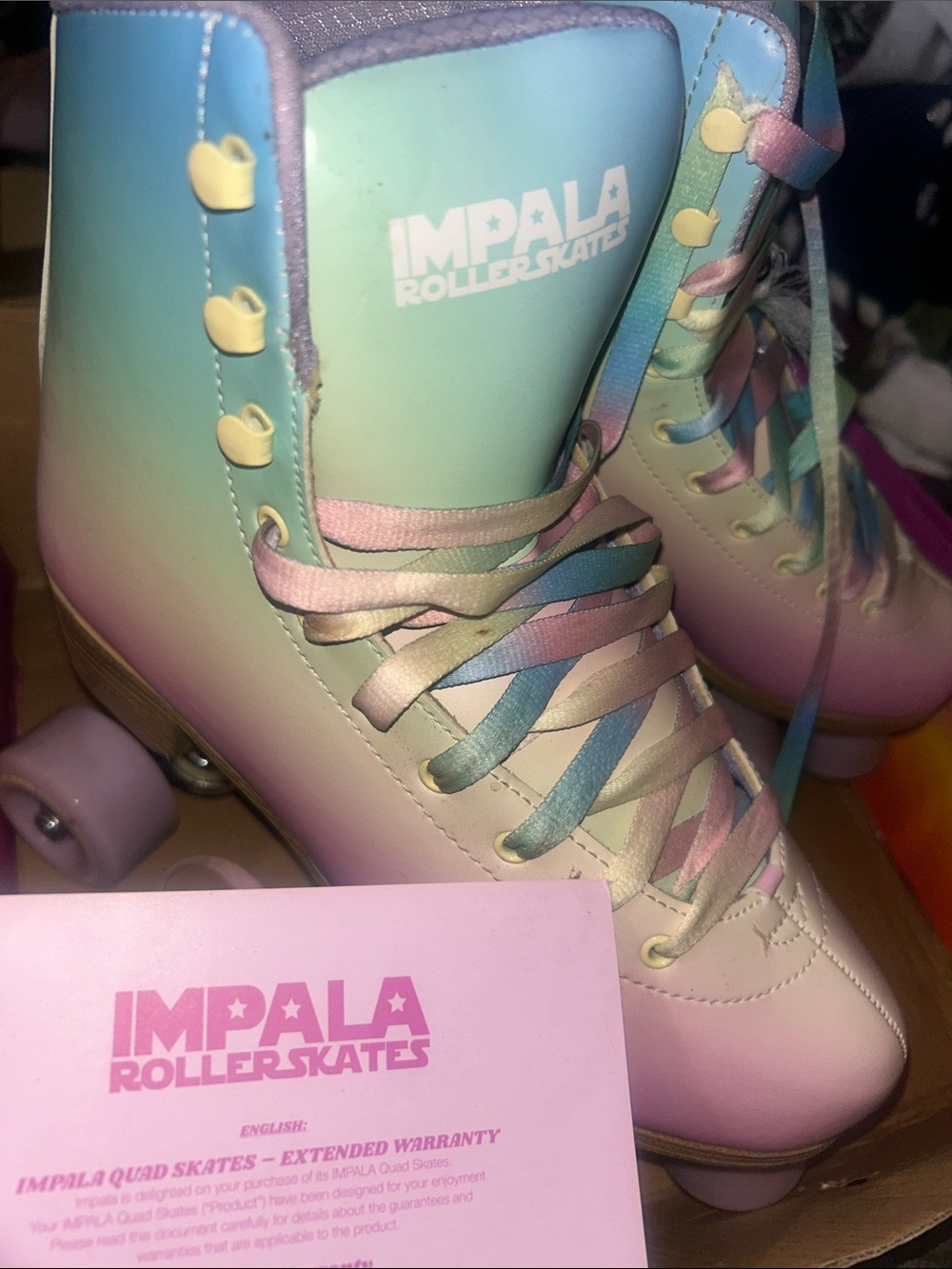 New impala rollerskates pastel fade women’s size 11 - please read